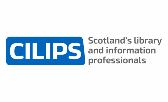 The CILIPS logo with blue and white text reading 'Scotland's library and information professionals'.