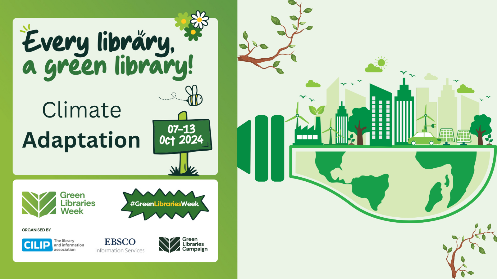 Climate Adaptation x Green Libraries Week, 07-13 Oct 2024.