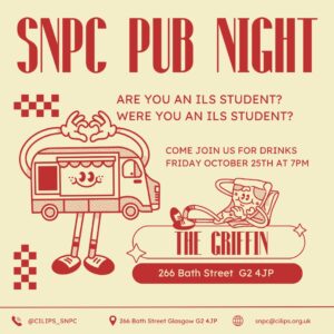 SNPC Pub Night. The Griffin, Friday 25th October from 7pm.