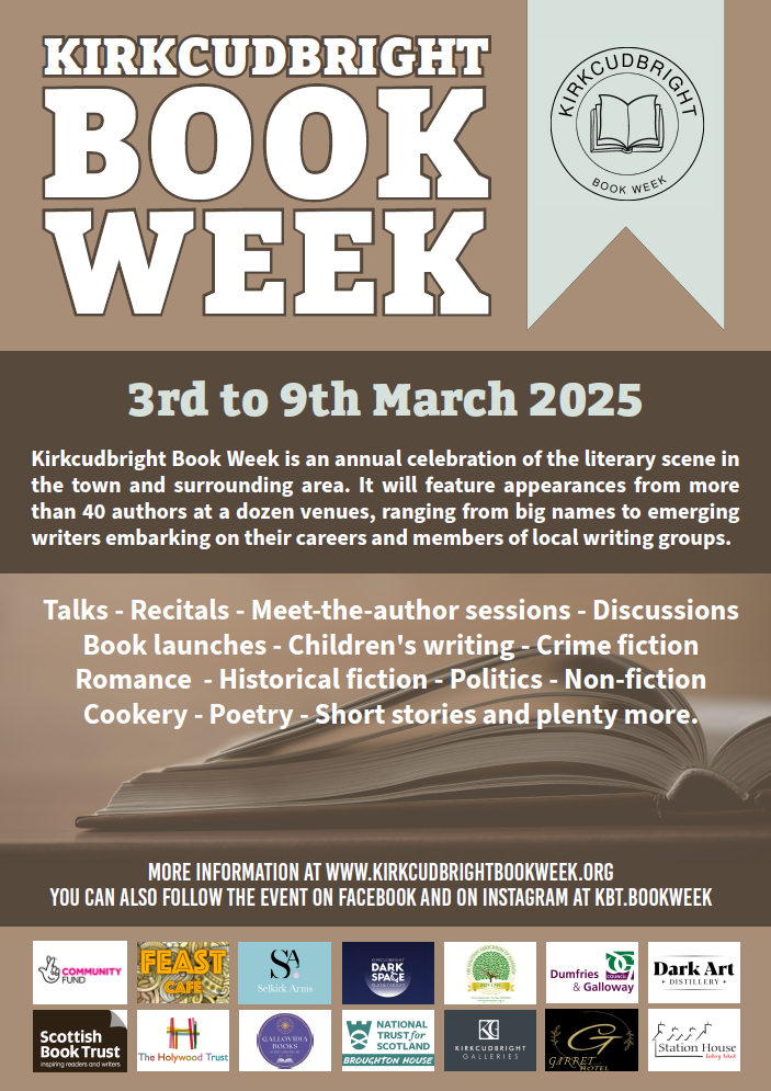 Kirkcudbright Book Week, 3rd to 9th March.